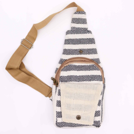 Crossbodytas - Zwart & Wit