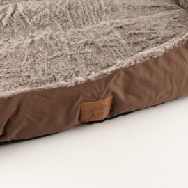 Pluche Teddy Hondenmand Bruin – Zachte Medium Mand 70x55cm
