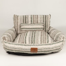 Sofa Hondenmand Klein – Bruine Strepen 50x50x26 cm