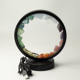 Edelsteen Halo Lamp – 7 Chakra – 7 Edelstenen