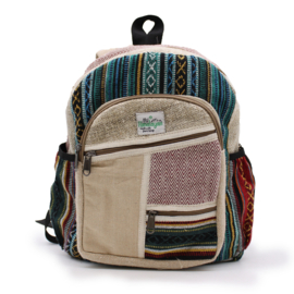 Rugzak -Hemp - Zig Zag Ritsen - Small