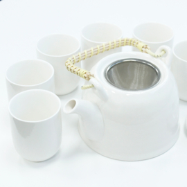 Kruidenthee Servies - Klassiek Wit
