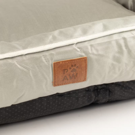 Beige Hondenmand Medium – Kaki 70x60 cm met Verhoogde Rand