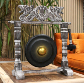 Healing Gong In Standaard - Zwart - 50cm