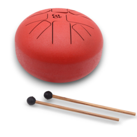 Medium Stalen Tong Geluksdrumss Om Rood - 22x16cm