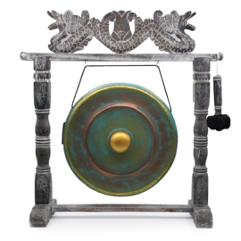 Healing Gong In Standaard - Groen - 50cm