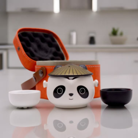 Panda Kruidenthee Servies met Twee Kopjes – Complete Reisset