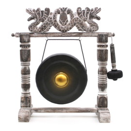 Healing Gong In Standaard - Zwart - 25cm