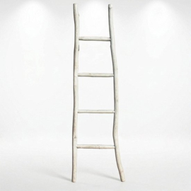 Woonladder Teakhout Witwash – 1.5 M