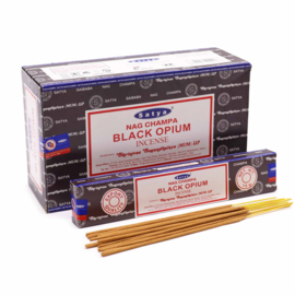 Satya Wierook Zwarte Opium – Doos 12 x 15g
