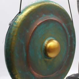 Healing Gong In Standaard - Groen - 25cm