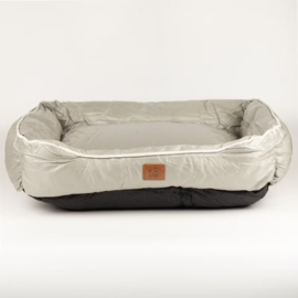 Beige Hondenmand Medium – Kaki 70x60 cm met Verhoogde Rand