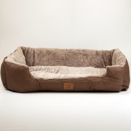 Pluche Teddy Hondenmand Bruin – Zachte Medium Mand 70x55cm
