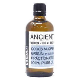 Basisolie Gefractioneerde Kokosolie – 50ml