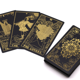 Goudfolie Tarotkaarten Set met Boek