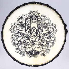 Handgemaakte Djembé-Trommel met Brede Bovenkant - 50 cm
