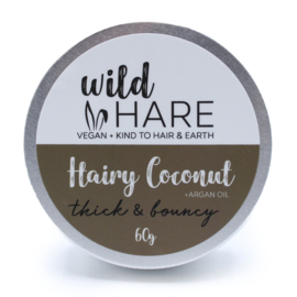 Vegan Wild Hare Shampoo Bar in Blik - 60gr - Harige Kokosnoot