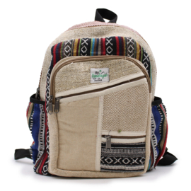 Rugzak -Hemp - Zig Zag Ritsen - Small
