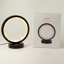 Edelsteen Halo Lamp – Zen Lichaam – Rozenkwarts