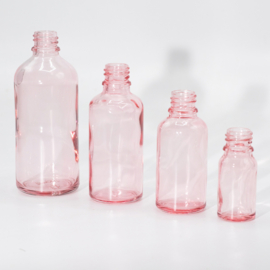 Pipetflesje 10ml Roze 1st. - Glazen Flesje met Zwarte Pipet