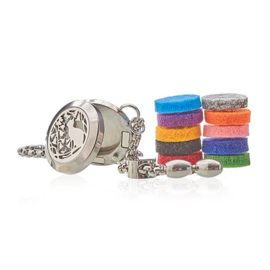Aromatherapie Geurarmband – Kat en Bloemen – 20mm