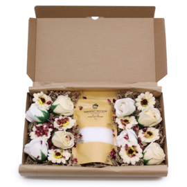 Badzout & Zeepbloemen Cadeauset - Griep