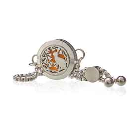 Aromatherapie Geurarmband – Kat en Bloemen – 20mm