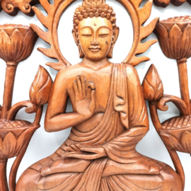 Boeddha & Lotus Paneel – Dia 40 cm