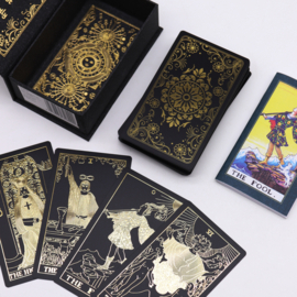 Goudfolie Tarotkaarten Set met Boek