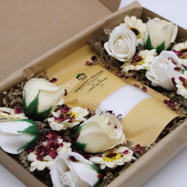 Badzout & Zeepbloemen Cadeauset - Griep