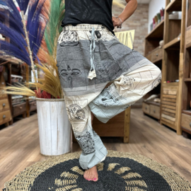 Harembroek Himalaya Print Grijs - Unisex - Laag Kruis