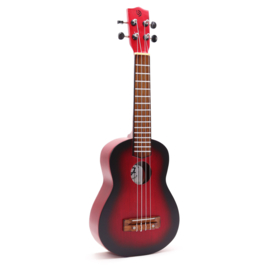 Ambachtelijk Handgemaakte Ukelele - Rood