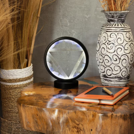 Edelsteen Halo Lamp – Water – Aquamarijn & Seleniet