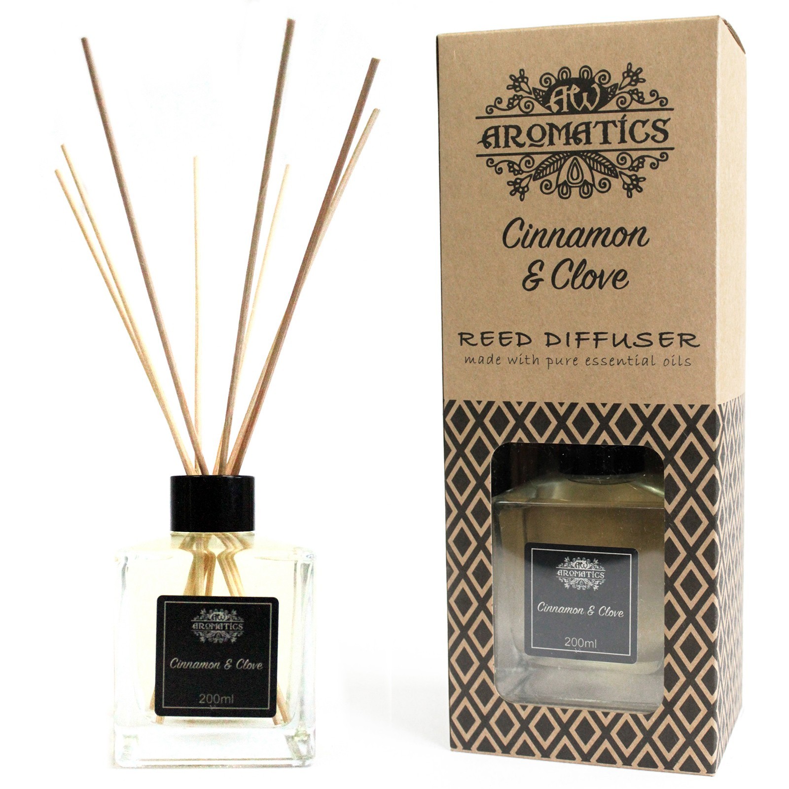 Geurstokjes - Kaneel & Kruidnagel - 200ml Riet Diffuser