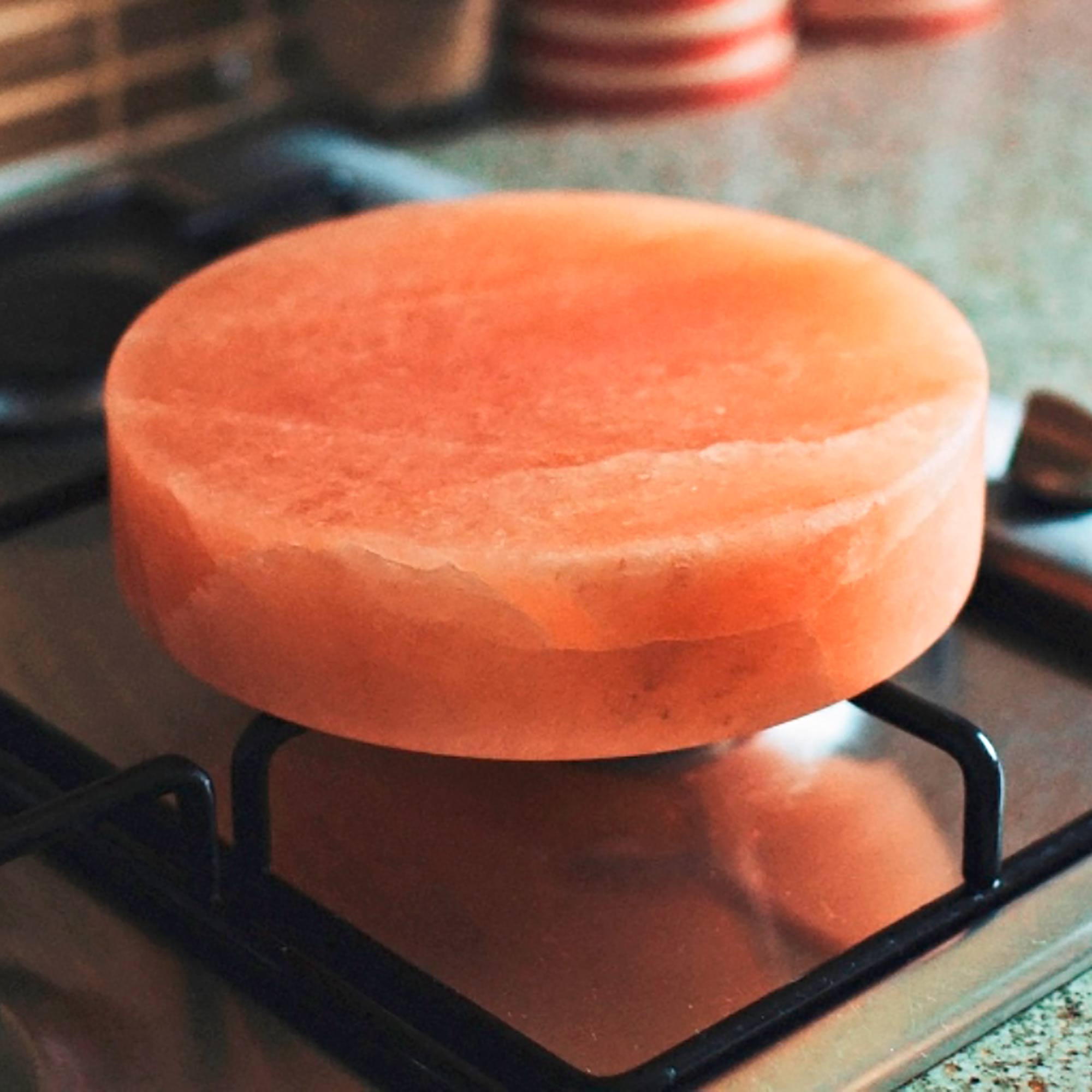 Himalaya Zoutsteen BBQ Kookplaat - Rond