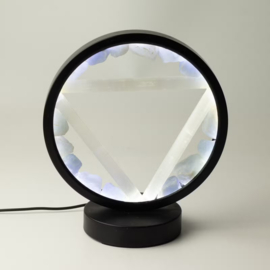 Edelsteen Halo Lamp – Water – Aquamarijn & Seleniet