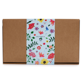 Badzout & Zeepbloemen Cadeauset - Totale Ontspanning