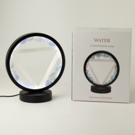 Edelsteen Halo Lamp – Water – Aquamarijn & Seleniet