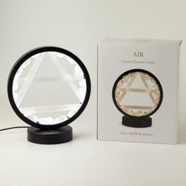 Edelsteen Halo Lamp – Lucht – Bergkristal & Seleniet