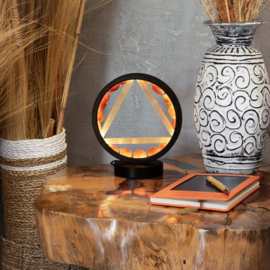 Edelsteen Halo Lamp – Vuur – Carneool & Seleniet