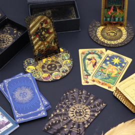 Groot Goudfolie Tarotkaarten Set met Boek - Laat De Magie Beginnen