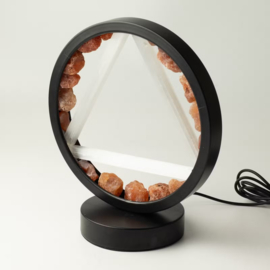 Edelsteen Halo Lamp – Vuur – Carneool & Seleniet