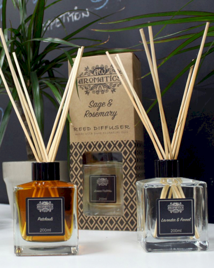 Geurstokjes - Petitgrain & Rozenhout - 200ml Riet Diffuser
