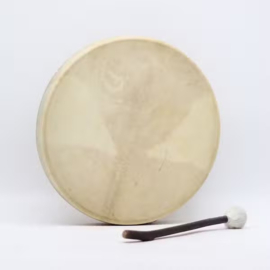 Sjamanentrommel & Stok – Geest van de Draak – Stembaar – 40 cm