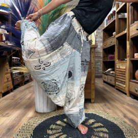 Harembroek Himalaya Print Grijs - Unisex - Extra Laag Kruis