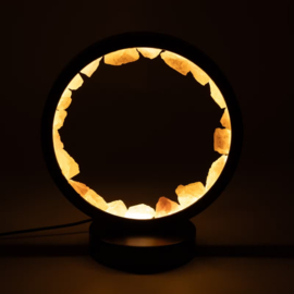 Edelsteen Halo Lamp – Zen Lichaam – Rozenkwarts