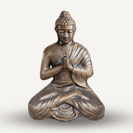 Boeddha Beeld - Antieke Gouden Biddende Boeddha Beeld - 1.2m