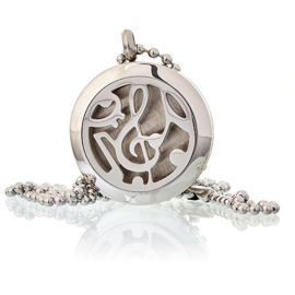 Aromatherapie Geurketting – Muziek Noten – 25mm