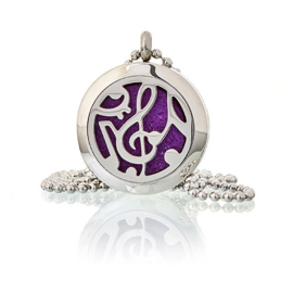 Aromatherapie Geurketting – Muziek Noten – 25mm