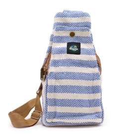 Crossbodytas - Licht Blauw & Wit